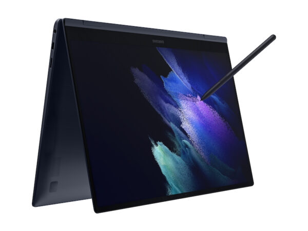 91818251_4837184894.jpg Samsung Galaxy Book Pro 360 NP950QDB-KB4UK laptop Intel® Core™ i7 i7-1165G7 Hybrid (2-in-1) 39.6 cm (15.6") Touchscreen Full HD 16 GB LPDDR4x-SDRAM 512 GB SSD Wi-Fi 6 (802.11ax) Windows 11 Home Navy