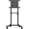 92041463_0872396922.jpg StarTech.com Mobile TV Cart - Portable Rolling TV Stand for 37-70" VESA Display (154lb/70kg) - TV Stand w/Shelf & Storage Compartment - Rotate/Tilt Display - Universal TV Mount on Wheels