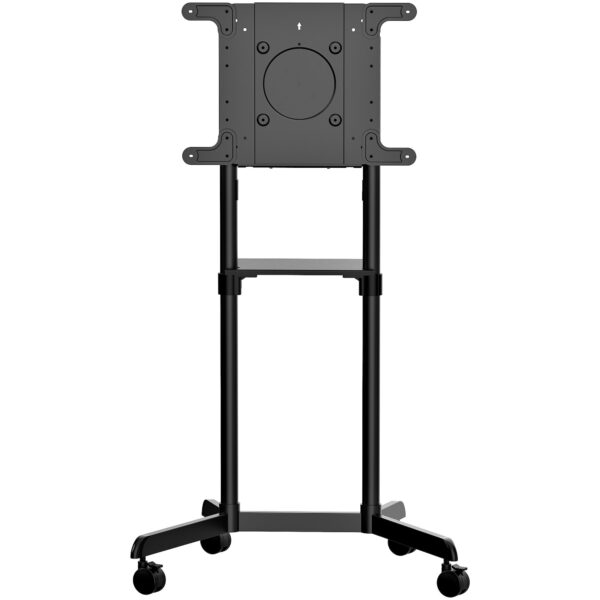92041463_0872396922.jpg StarTech.com Mobile TV Cart - Portable Rolling TV Stand for 37-70" VESA Display (154lb/70kg) - TV Stand w/Shelf & Storage Compartment - Rotate/Tilt Display - Universal TV Mount on Wheels