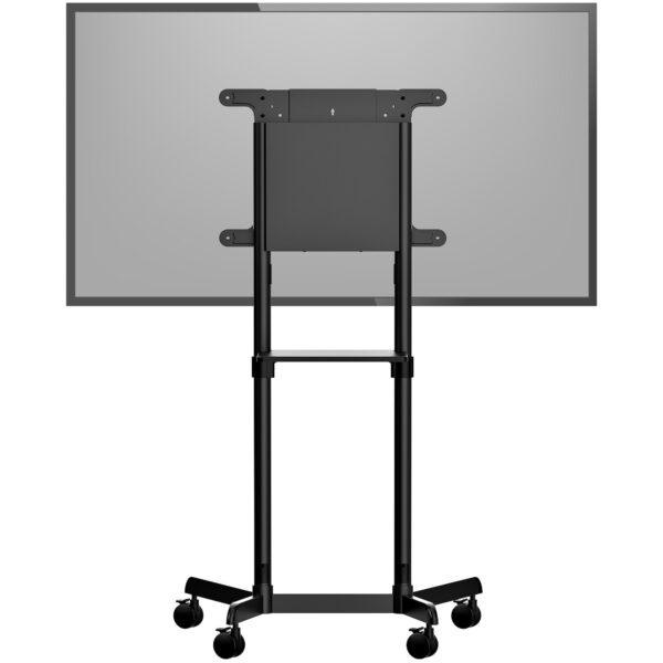 92041463_4884840238.jpg StarTech.com Mobile TV Cart - Portable Rolling TV Stand for 37-70" VESA Display (154lb/70kg) - TV Stand w/Shelf & Storage Compartment - Rotate/Tilt Display - Universal TV Mount on Wheels