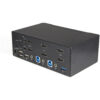 92042727_5513203354.jpg StarTech.com 2 Port Dual Monitor HDMI KVM Switch - 4K 60Hz Ultra HD HDR - Desktop 4K HDMI 2.0 KVM Switch with 2 Port USB 3.0 Hub (5Gbps) & 4x USB 2.0 HID, Audio - Hotkey Switching - TAA