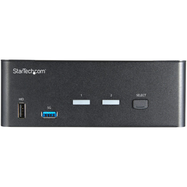 92042727_6692621806.jpg StarTech.com 2 Port Dual Monitor HDMI KVM Switch - 4K 60Hz Ultra HD HDR - Desktop 4K HDMI 2.0 KVM Switch with 2 Port USB 3.0 Hub (5Gbps) & 4x USB 2.0 HID, Audio - Hotkey Switching - TAA