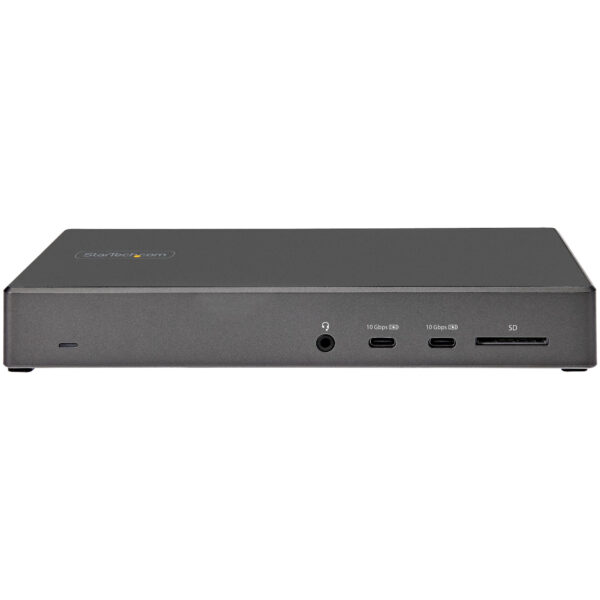 92042850_0412774115.jpg StarTech.com USB C Dock - Triple 4K Monitor USB Type-C Docking Station - 100W Power Delivery - DP 1.4 Alt Mode & DSC, 2x DisplayPort 1.4/HDMI 2.0 - 6xUSB (2x 10Gbps) - Windows/Chrome