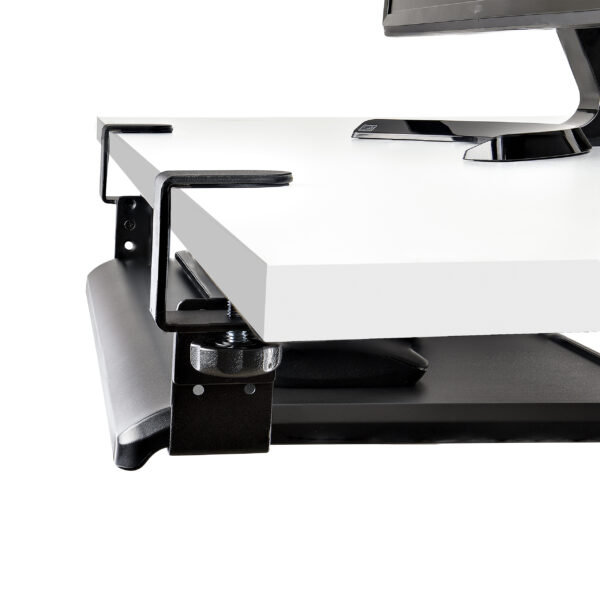 921b7de6b0d2096f99d6b9579bb7d81d.jpg StarTech.com Under-Desk Keyboard Tray, Clamp-on Ergonomic Keyboard Holder, Up to 12kg (26.5lb), Sliding Keyboard and Mouse Drawer with C-Clamps, Height Adjustable Keyboard Tray (3.9/4.7/5.5 in)