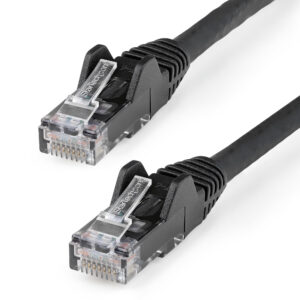 92504743_4172979292.jpg StarTech.com 10m CAT6 Ethernet Cable - LSZH (Low Smoke Zero Halogen) - 10 Gigabit 250Mhz 100W PoE RJ45 10GbE UTP Network Patch Cord Snagless with Strain Relief - Black, CAT 6, ETL Verified, 24AWG