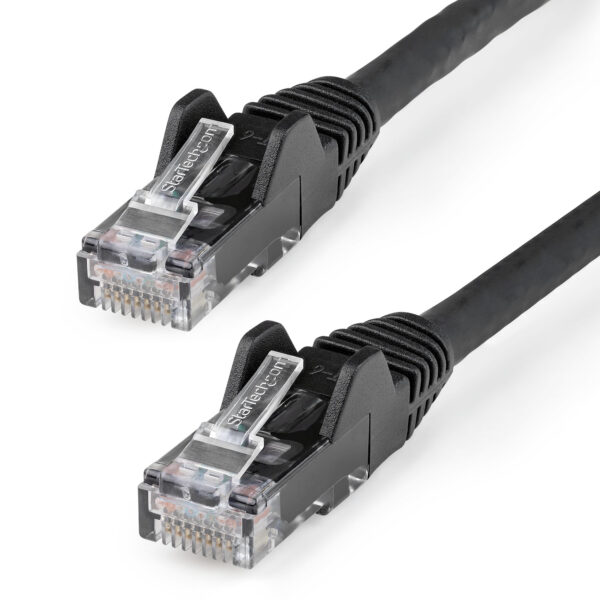 92504743_4172979292.jpg StarTech.com 10m CAT6 Ethernet Cable - LSZH (Low Smoke Zero Halogen) - 10 Gigabit 250Mhz 100W PoE RJ45 10GbE UTP Network Patch Cord Snagless with Strain Relief - Black, CAT 6, ETL Verified, 24AWG