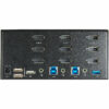 92756856_7815817134.jpg StarTech.com 2 Port Triple Monitor DisplayPort KVM Switch - 4K 60Hz UHD HDR - Desktop DP 1.2 KVM with 2 Port USB 3.0 Hub (5Gbps) & 4x USB 2.0 HID Ports, Audio - Hotkey Switching - TAA