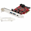 92799532_0793765744.jpg StarTech.com 5-Port USB PCIe Card - 10Gbps USB 3.1 Gen 2 PCIe Card w/ 1x USB-C & 2x USB-A - 1x 2 Port IDC (Internal 5Gbps USB Header Expansion) - USB C PCI Express Controller Card