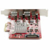 92799533_8029348486.jpg StarTech.com 4-Port USB PCIe Card - 10Gbps USB PCI Express Expansion Card w/ 2 Controllers - 2x USB-C & 2x USB-A ports (USB 3.2/3.1 Gen 2) - USB/USB-C PCI-e Card - Full Profile
