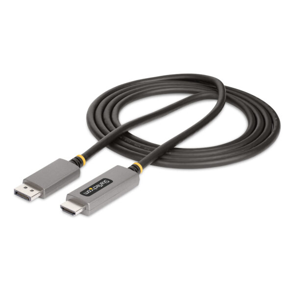 9309b3634d3731a811e900a2d6f2988f.jpg StarTech.com 6ft (2m) DisplayPort to HDMI Adapter Cable, 8K 60Hz, 4K 144Hz, HDR10, DP 1.4 to HDMI 2.1 Active Video Converter, DisplayPort Desktop to HDMI Monitor, M/M - DisplayPort to HDMI Cord