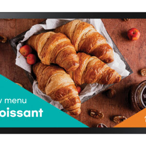 Samsung QB24C-T Digital signage flat panel 61 cm (24") LED Wi-Fi 250 cd/m² Full HD Black Touchscreen Built-in processor Tizen 7.0 16/7