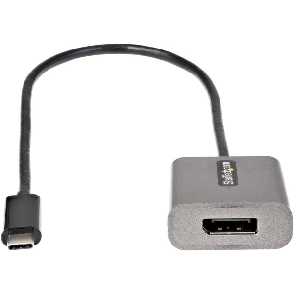 93499354_2604623688.jpg StarTech.com USB C to DisplayPort Adapter - 8K/4K 60Hz USB-C to DisplayPort 1.4 Adapter Dongle - USB Type-C to DP Monitor Video Converter - Works w/Thunderbolt 3 - w/12" Long Attached Cable