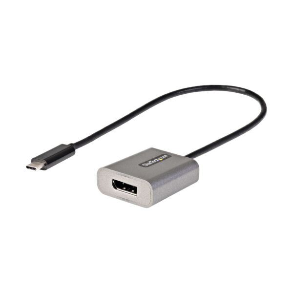 93499354_9092008201.jpg StarTech.com USB C to DisplayPort Adapter - 8K/4K 60Hz USB-C to DisplayPort 1.4 Adapter Dongle - USB Type-C to DP Monitor Video Converter - Works w/Thunderbolt 3 - w/12" Long Attached Cable