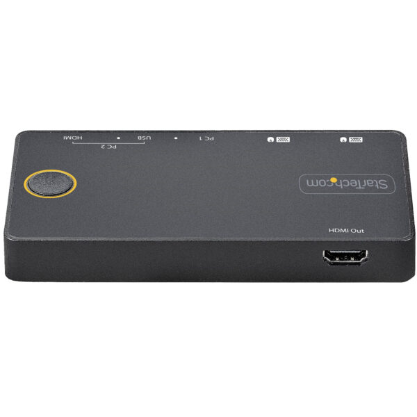93871970_6246880368.jpg StarTech.com 2 Port Hybrid USB-A + HDMI & USB-C KVM Switch - Single 4K 60Hz HDMI 2.0 Monitor - Compact Desktop and/or Laptop HDMI KVM Switch - USB Bus Powered - Thunderbolt 3 Compatible