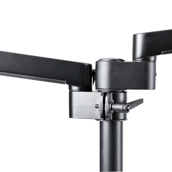 StarTech.com Desk Mount Dual Monitor Arm, Full Motion Monitor Mount for 2x VESA Displays up to 32" (17.6lb/8kg), Height Adjustable, Clamp/Grommet Mount, Mechanical Spring