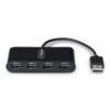 StarTech.com ST4200MINI2-USB-HUB interface hub USB 2.0 480 Mbit/s Black