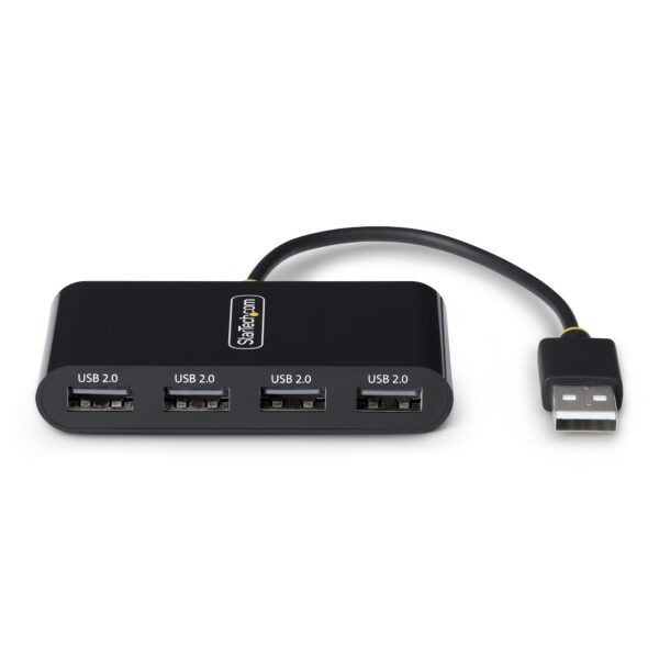 StarTech.com ST4200MINI2-USB-HUB interface hub USB 2.0 480 Mbit/s Black
