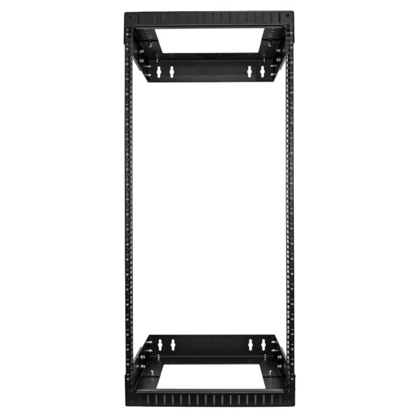 StarTech.com 24U 19" Wall Mount Network Rack - Adjustable Depth 12-20" 2 Post Open Frame Server Room Rack for AV/Data/ IT Communication/Computer Equipment/Switch w/Cage Nuts & Screws