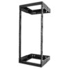 StarTech.com 24U 19" Wall Mount Network Rack - Adjustable Depth 12-20" 2 Post Open Frame Server Room Rack for AV/Data/ IT Communication/Computer Equipment/Switch w/Cage Nuts & Screws