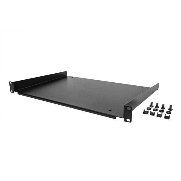97229478_2670541696.jpg StarTech.com 1U Server Rack Shelf - Universal Rack Mount Cantilever Shelf for 19" Network Equipment Rack & Cabinet - Durable Design - Weight Capacity 55lb/25kg - 12" Deep Tray