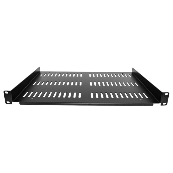 97229479_2852897675.jpg StarTech.com 1U Server Rack Shelf - Universal Vented Rack Mount Cantilever Tray for 19" Network Equipment Rack & Cabinet - Durable Design - Weight Capacity 55lb/25kg - 12" Deep Shelf, Black