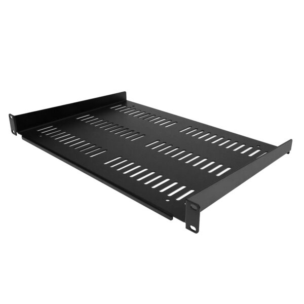 97229479_7721197645.jpg StarTech.com 1U Server Rack Shelf - Universal Vented Rack Mount Cantilever Tray for 19" Network Equipment Rack & Cabinet - Durable Design - Weight Capacity 55lb/25kg - 12" Deep Shelf, Black