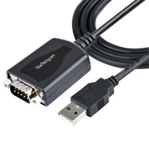 97407301_7938112927.jpg StarTech.com 3ft (1m) USB to Serial Cable with COM Port Retention, DB9 Male RS232 to USB Converter, USB to Serial Adapter for PLC/Printer/Scanner, Prolific Chipset, Windows/Mac