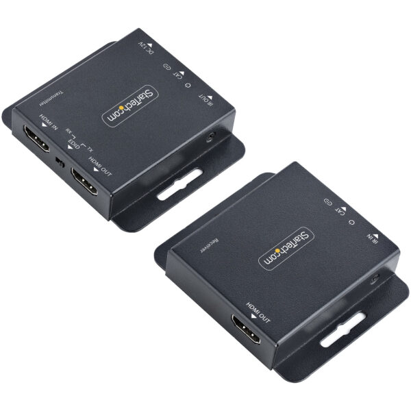 97407309_0903131558.jpg StarTech.com 4K HDMI Extender over CAT6/CAT5 Ethernet Cable, 4K 30Hz or 1080p 60Hz Video Extender, HDMI over Ethernet Cable, HDMI Transmitter and Receiver Kit, IR Remote Control
