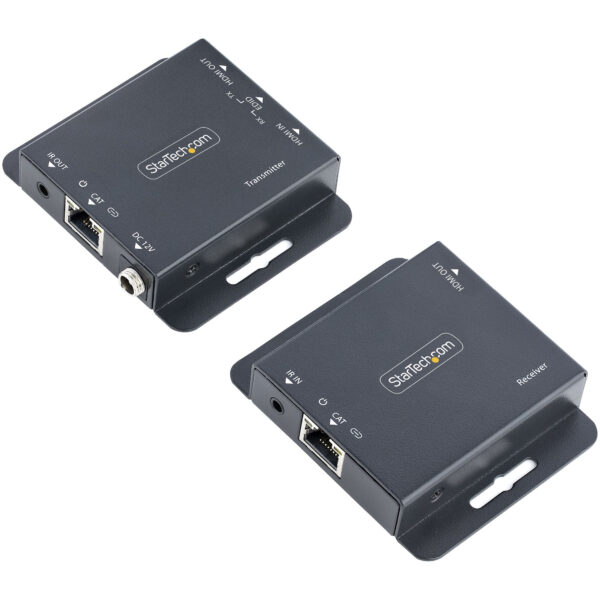 97407309_2109808456.jpg StarTech.com 4K HDMI Extender over CAT6/CAT5 Ethernet Cable, 4K 30Hz or 1080p 60Hz Video Extender, HDMI over Ethernet Cable, HDMI Transmitter and Receiver Kit, IR Remote Control