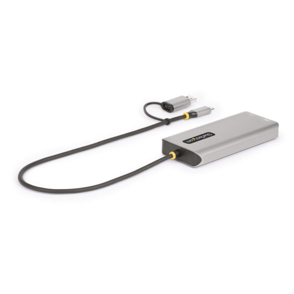 97b035b426e19ec318a78fbeff4ffd73.jpg StarTech.com USB-C Multiport Adapter w/Attached USB-C to USB-A Dongle, Dual HDMI (4K30Hz/1080p60Hz), 3x USB-A 5Gbps, Mini Travel Dock, Laptop Docking Station, 1.3ft/40cm Cable