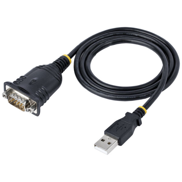 99158391_1764419739.jpg StarTech.com 3ft (1m) USB to Serial Cable, DB9 Male RS232 to USB Converter, Prolific IC, USB to Serial Adapter for PLC/Printer/Scanner/Switch, USB to COM Port Adapter, Windows/Mac