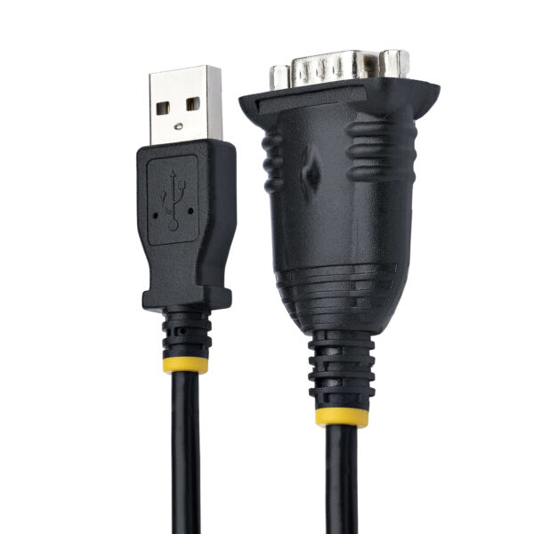 99158391_4495352975.jpg StarTech.com 3ft (1m) USB to Serial Cable, DB9 Male RS232 to USB Converter, Prolific IC, USB to Serial Adapter for PLC/Printer/Scanner/Switch, USB to COM Port Adapter, Windows/Mac