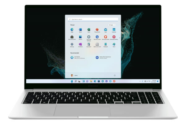 99352889_5040468295.jpg Samsung Galaxy Book2 Intel® Core™ i3 i3-1215U Laptop 39.6 cm (15.6") Full HD 8 GB LPDDR4x-SDRAM 256 GB SSD Wi-Fi 6 (802.11ax) Windows 11 Home Silver