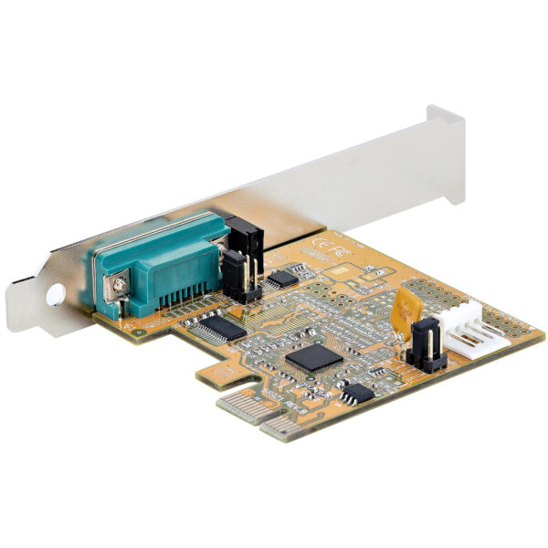 99548103_6678688593.jpg StarTech.com PCI Express Serial Card, PCIe to RS232 (DB9) Serial Interface Card, PC Serial Card w/ 16C1050 UART, Standard or Low Profile Brackets, COM Retention, Windows & Linux