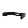 99548107_5046845778.jpg StarTech.com 2U Wall Mount Network Rack - 14In. Deep (Low Profile) - 19" Patch Panel Bracket for Shallow Server, IT Equipment, Network Switches - 77lbs/35kg Weight Capacity, Black