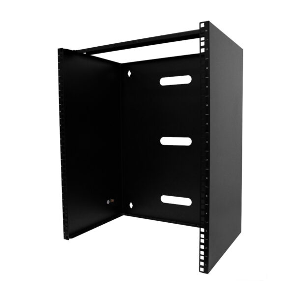 99548108_8812058269.jpg StarTech.com 14U Wall Mount Network Rack - 14 Inch Deep (Low Profile) - 19" Patch Panel Bracket for Shallow Server, IT Equipment, Network Switches - 77lbs/35kg Weight Cap., Black
