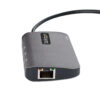 99699288_7722580945.jpg StarTech.com USB C Multiport Adapter, 4K 60Hz HDMI Video, 3 Port 5Gbps USB Hub, 100W Power Delivery Pass-Through, GbE, 12"/30cm Cable, Mini Travel Dock, Laptop Docking Station