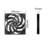 ARCTIC P14 Slim PWM PST Pressure-optimised 140 mm PWM Fan with integrated Y-cable