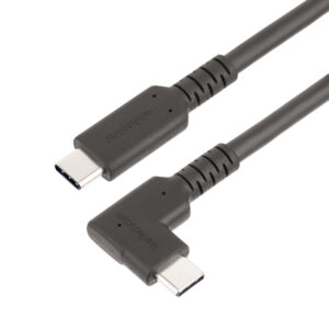 9ad0cd3391c9b8ce91fed8bfc50e3eae.jpg StarTech.com 1.6ft (50cm) Rugged Right Angle USB-C Cable, USB 3.2 Gen 2 (10 Gbps), Full-Featured USB C to C Data transfer Cable, 4K 60Hz DP Alt Mode, 100W Power Delivery - 90 Degree USB Type-C Cable