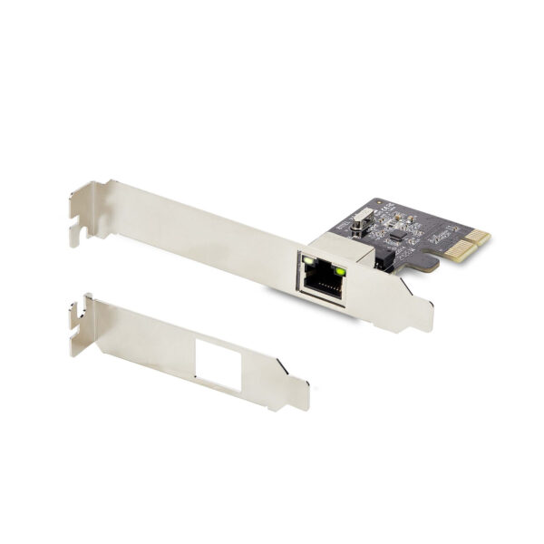 9c83f6c587ec3f278c9c34af75374d780a0c8b95.jpg StarTech.com 1-Port Gigabit PCIe Network Adapter Card, 10/100/1000Mbps PCI Express LAN Card, NIC, Realtek RTL8111H, Works with Windows and Linux, TAA Compliant