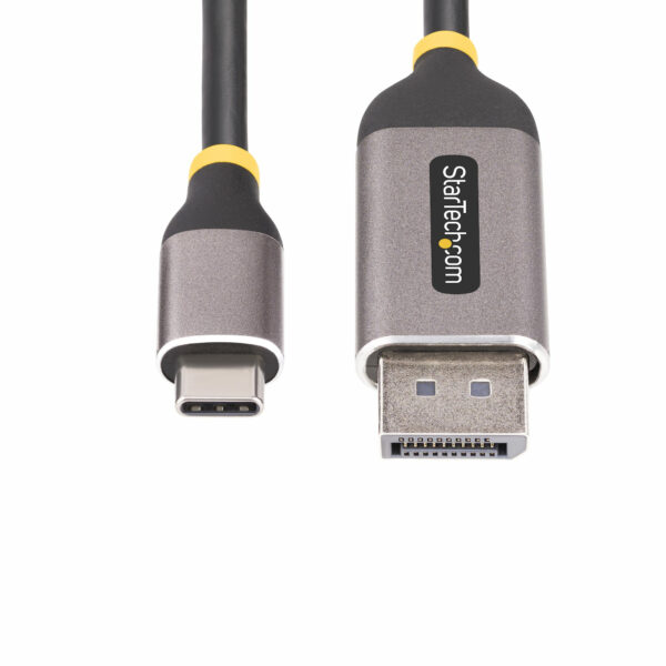 a06da07345f49a95308e7bf13b7e9b83a4132fbe.jpg StarTech.com 10ft (3m) USB-C to DisplayPort Adapter Cable, 8K 60Hz, 4K 144Hz, HDR, USB Type-C to DP 1.4 Video Converter Cable, USB4/Thunderbolt 3/4 Compatible