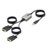 a1168505f3fcf80bf9f6d3128a9437a4.jpg StarTech.com 13ft (4m) 2-Port USB to Serial Adapter Cable, Interchangeable DB9 Screws/Nuts, COM Retention, USB-A to DB9 RS232, FTDI, Level-4 ESD Protection, Windows/macOS/ChromeOS/Linux - Rugged TPE Construction