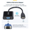 StarTech.com HDMI to VGA Adapter, Active Video Converter For Laptop/Desktop, 1920x1080 (1080p), HDMI Source to VGA Monitor/Display/Projector