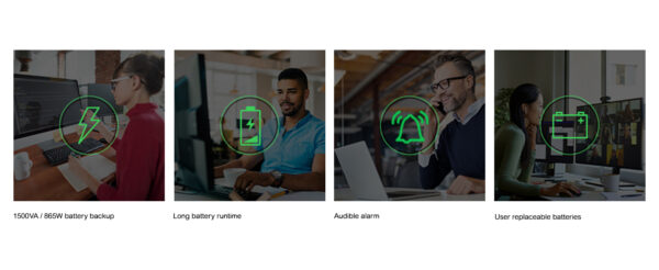 APC Back-UPS Pro uninterruptible power supply (UPS) Line-Interactive 1.5 kVA 865 W 6 AC outlet(s)