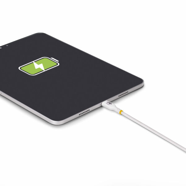 StarTech.com 1m White USB-C Charging Cable, USB-IF Certified USB C Cable, 240W PD EPR, USB 2.0 Type-C Laptop Charger Cord, USB-C Data Transfer Cable, TPE Jacket