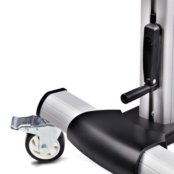 a81a615878d05eb889d429017c608246fa490f64.jpg StarTech.com Rolling TV Cart/Stand On Wheels For 60-100inch Flat Screens Up To 220lb (100kg), Height Adjustment via Hand Crank, Mobile/Portable Trolley Mount