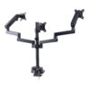 a84da84dbe8f9c406a77e3b17e784aaf1e6f2fb1.jpg StarTech.com Triple Monitor Desk Mount For Up To Three 27in Screens, VESA 75x75/100x100, Tool-Less Arm Adjustments, C-Clamp/Grommet Mount, Spring-Assisted Arms
