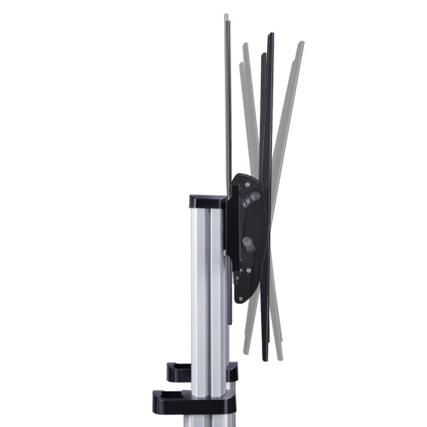 abf223c3bf339f5d9da8f3b3e22ef0f8a5074419.jpg StarTech.com Rolling TV Cart/Stand On Wheels For 60-100inch Flat Screens Up To 220lb (100kg), Height Adjustment via Hand Crank, Mobile/Portable Trolley Mount