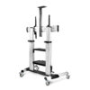 adfc9ce75ab2bb58fc63ec92cdf66addc7a5e451.jpg StarTech.com Rolling TV Cart/Stand On Wheels For 60-100inch Flat Screens Up To 220lb (100kg), Height Adjustment via Hand Crank, Mobile/Portable Trolley Mount