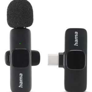 Hama Smart Wireless Black Lavalier/Lapel microphone